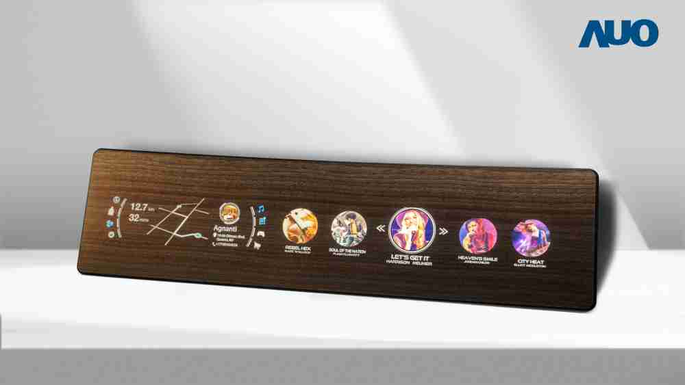 欧陆注册研发全球最高穿透度达80%的AmLED木纹显示器，，，，可于使用时呈现高亮度、、、、清晰可见的信息，，并在不使用时回归为单纯的饰板，，节能兼具美观